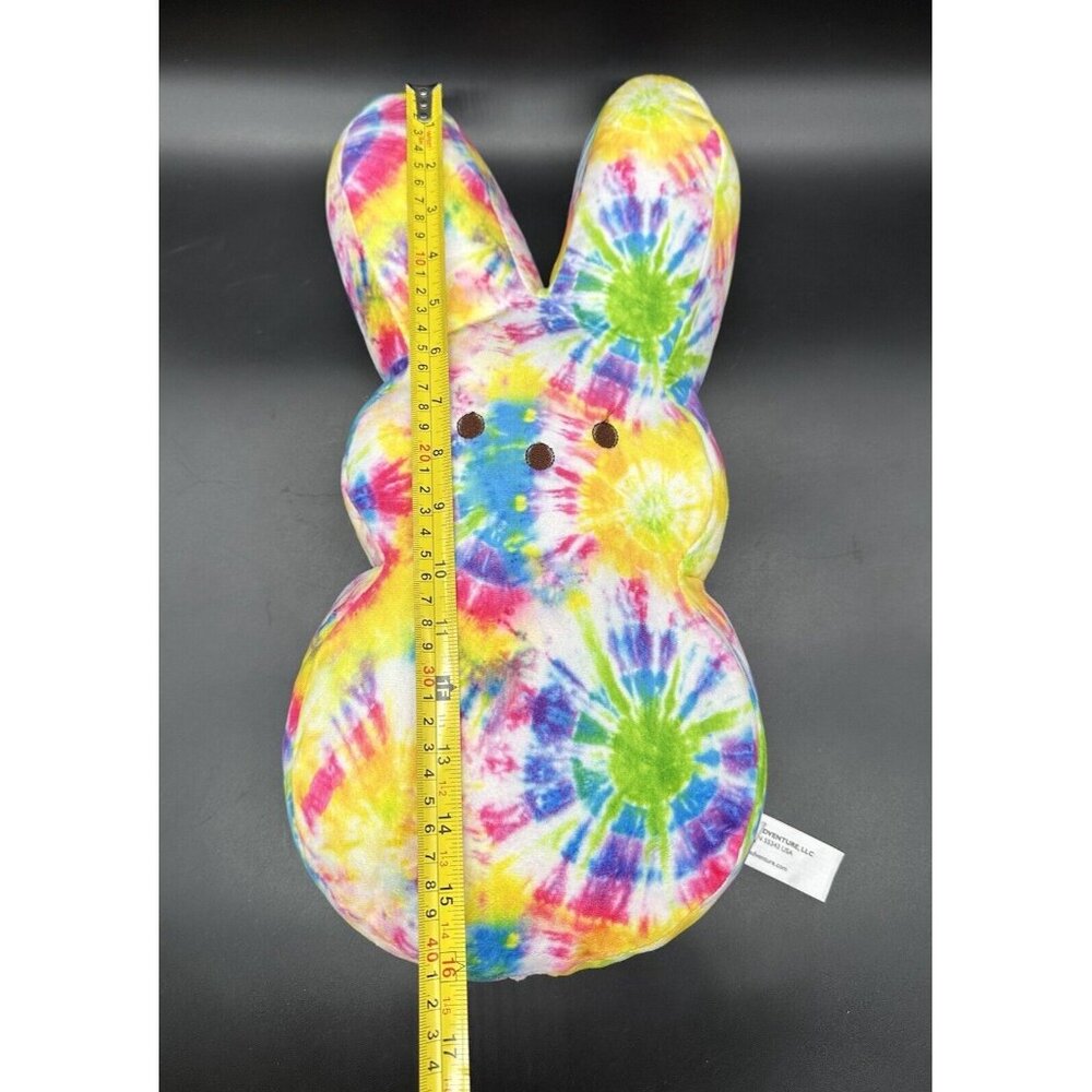 PEEPS Retro Tie Dye Easter Bunny Rabbit Plush Stuffed Animal 2023 Just born 17” - Picture 12 of 14